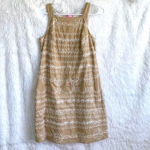 Lilly Pulitzer Jacqueline Shift Dress Embroidered Size 12